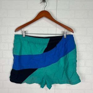 Fast Breakers Vintage Men Swim Trunks size M nylon 90s Short shorts